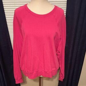 Z Supply Fuchsia Long Sleeve Sweatshirt